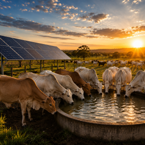 Energia Solar na Pecuária: Como a Dessedentação Animal com Bombeamento Solar Transforma Fazendas em Mato Grosso?
